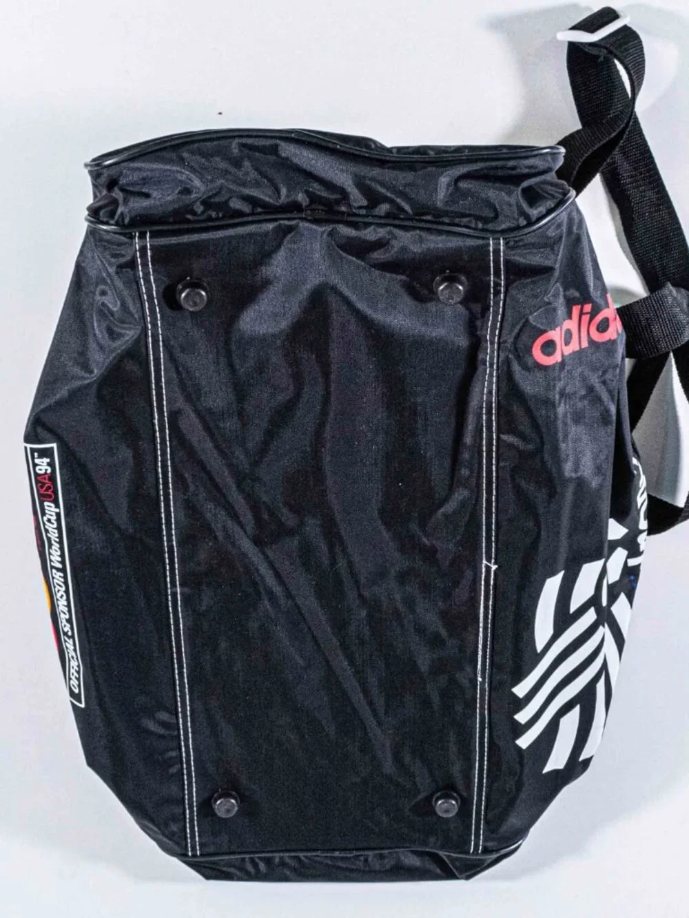 Vintage Adidas 1994 World Cup Duffel Bag Mastercard 90s Soccer Gym Luggage VTG